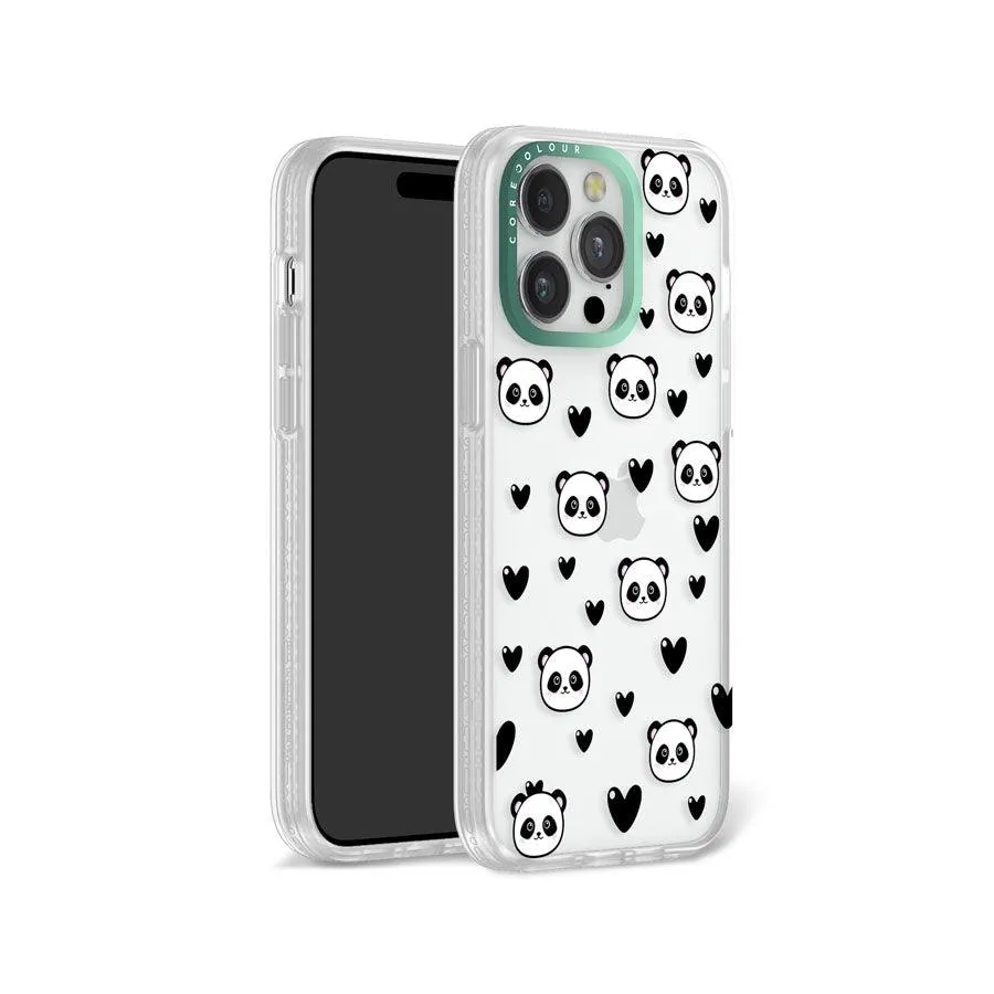 iPhone 12 Pro Max Panda Heart Phone Case MagSafe Compatible