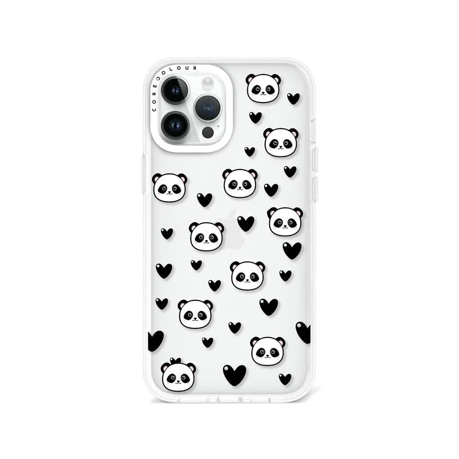 iPhone 12 Pro Max Panda Heart Phone Case