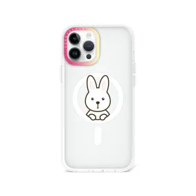 iPhone 12 Pro Max Rabbit is watching you Phone Case MagSafe Compatible