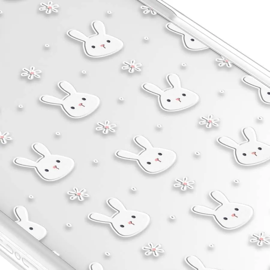 iPhone 12 Rabbit and Flower Phone Case MagSafe Compatible