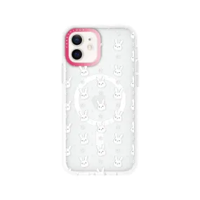 iPhone 12 Rabbit and Flower Phone Case MagSafe Compatible