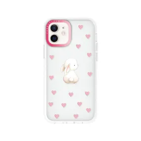 iPhone 12 Rabbit Heart Phone Case