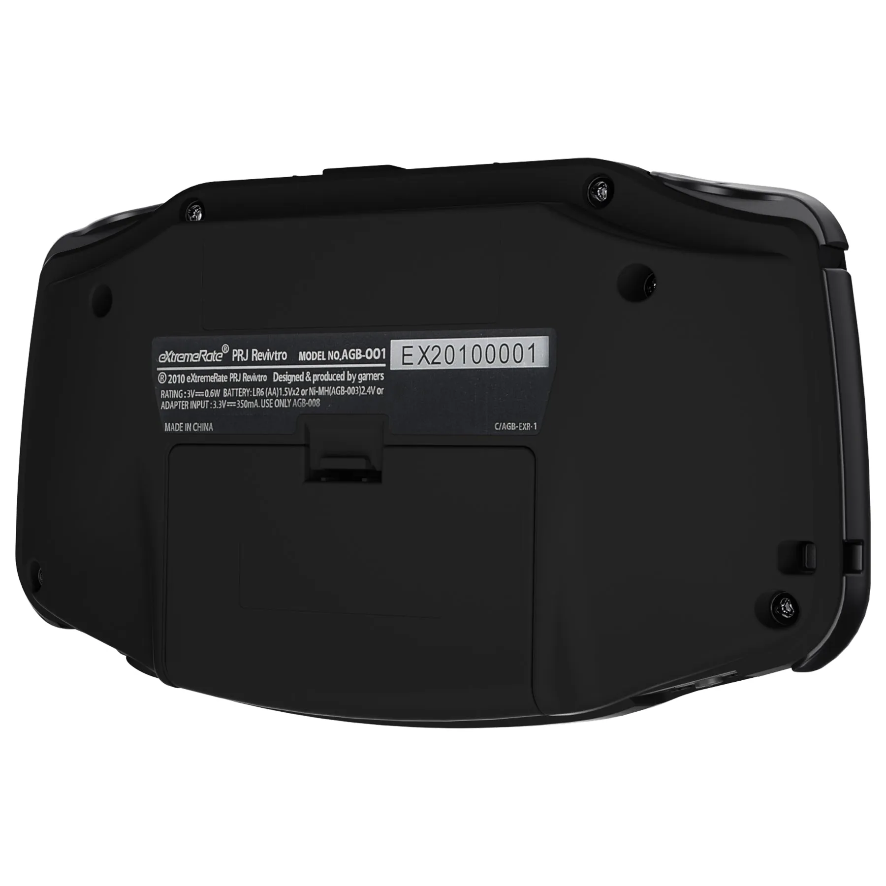 IPS Ready Upgraded eXtremeRate Black Soft Touch Replacement Shell Full Housing Cover & Black Screen Lens for Gameboy Advance - Compatible with Both IPS & Standard LCD - Without Console & IPS Screen - TAGP3015