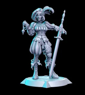 Ivette Western RPG 3D Printed Miniature