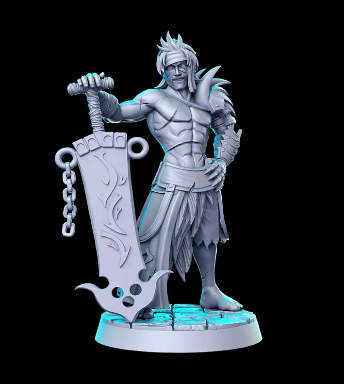 Jecht - JRPG Series 3D Printed Miniature