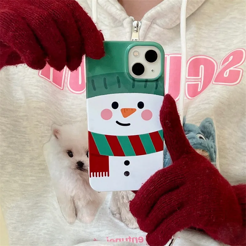 Kawaii Cute Cartoon Santa iPhone Case
