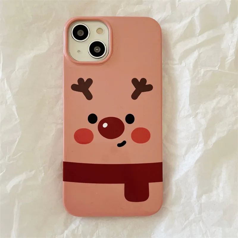 Kawaii Cute Cartoon Santa iPhone Case