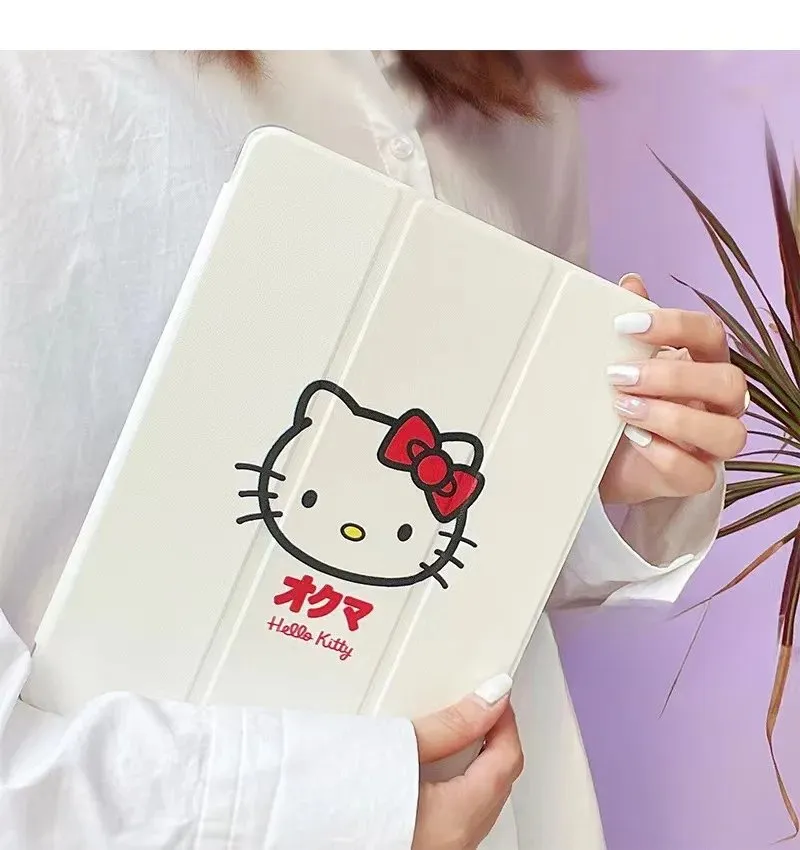 Kawaii Hello Kitty White iPad with Pen Slot