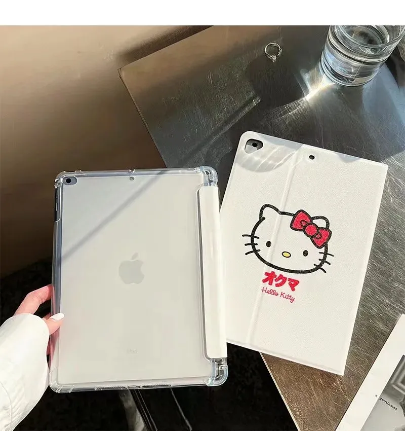 Kawaii Hello Kitty White iPad with Pen Slot