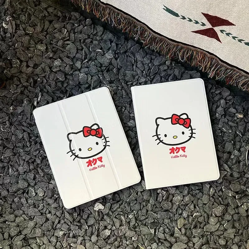 Kawaii Hello Kitty White iPad with Pen Slot