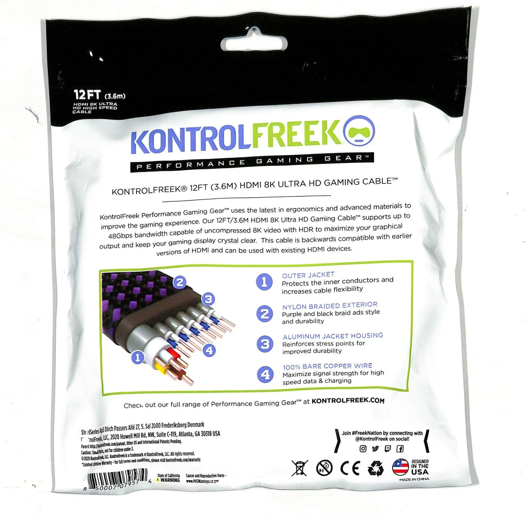 KONTROLFREEK 12 FT. HDMI 8K ULTRA GAMING CABLE