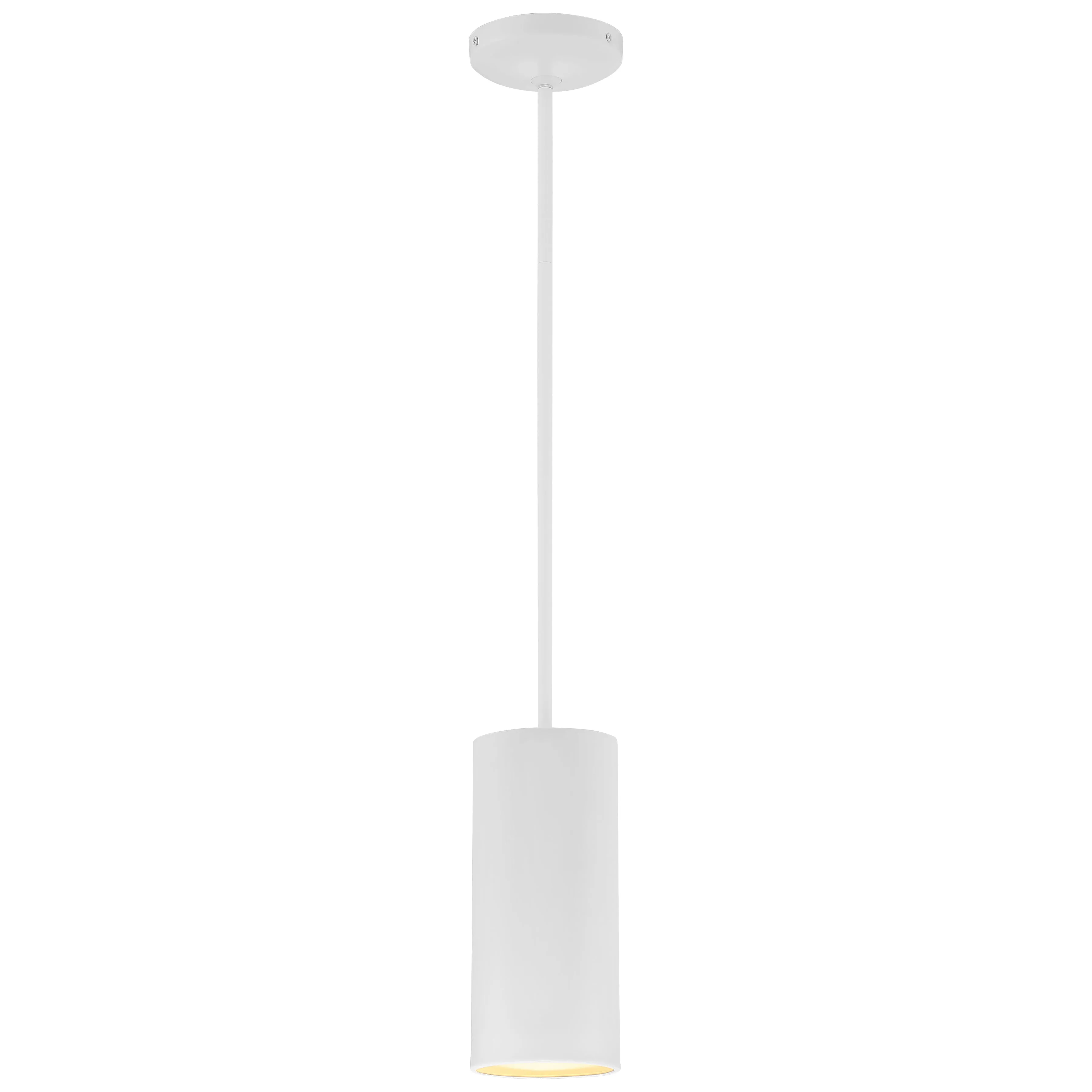 LED Pendant Light, 60W, 120V, Matte White Finish, Pilson Collection