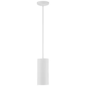 LED Pendant Light, 60W, 120V, Matte White Finish, Pilson Collection