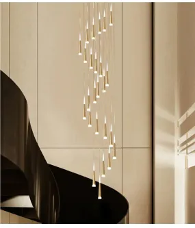 LED Simple Pendant Lights Gold Lamp For Living Room  Lustre Pendant Lights Pendant Ceiling Fixtures