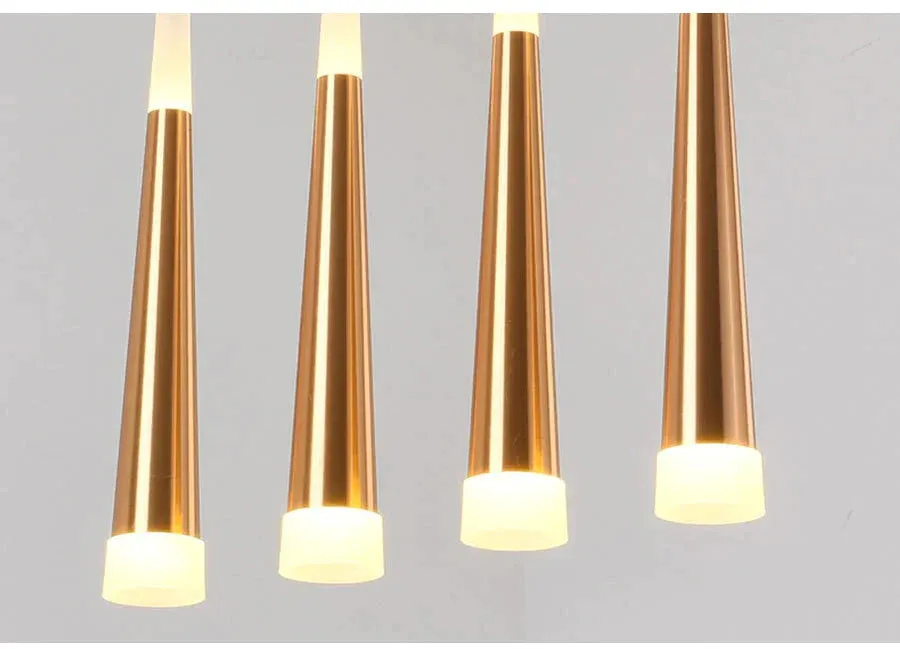 LED Simple Pendant Lights Gold Lamp For Living Room  Lustre Pendant Lights Pendant Ceiling Fixtures