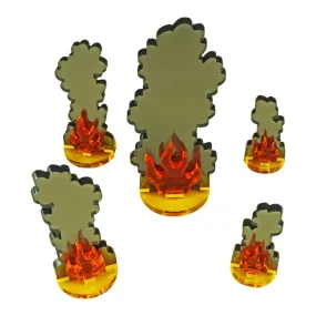LITKO Flaming Wreckage Markers, Variety Set (5)