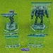 LITKO Practical Line of Sight Marker Set Compatible with Battletech, Transparent Light Blue (4)