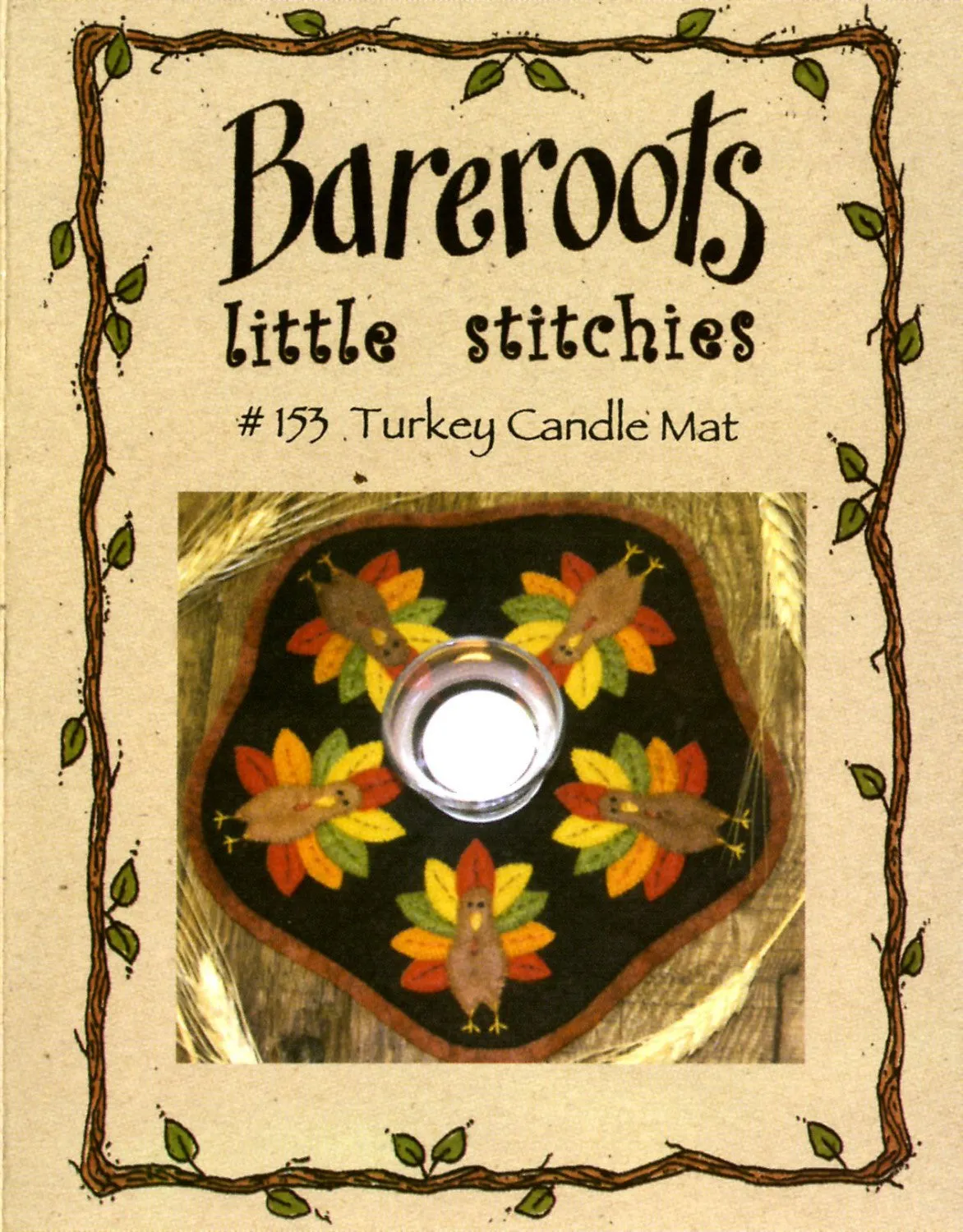 Little Stitchies - Turkeys Candle Mat / Pattern   Material