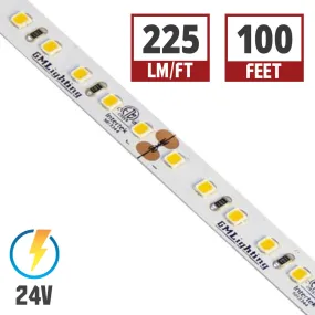 LTR-P Pro LED Tape Light, 100ft Reel, 2700K, 225 Lumens per Ft, 3 watts per Ft, 24V