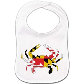 Maryland Flag Crab Baby Bib