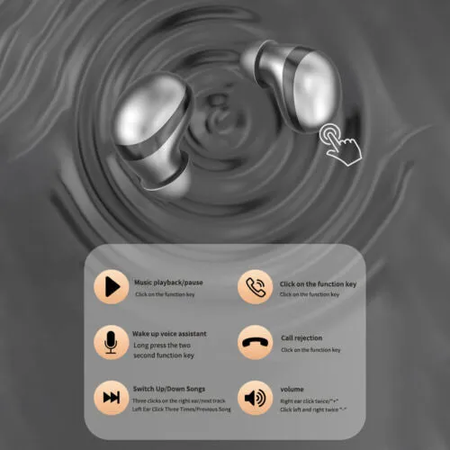 Mini Invisible Bluetooth Sleep Headphones TWS 5.3