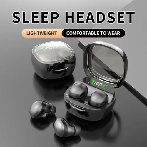 Mini Invisible Bluetooth Sleep Headphones TWS 5.3