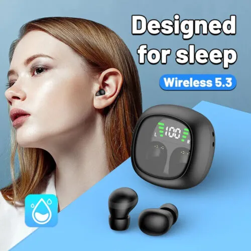 Mini Invisible Bluetooth Sleep Headphones TWS 5.3