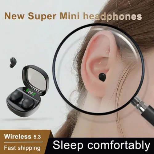 Mini Invisible Bluetooth Sleep Headphones TWS 5.3