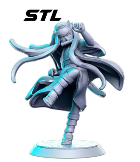 Nezuko Anime 3D Printed Miniature