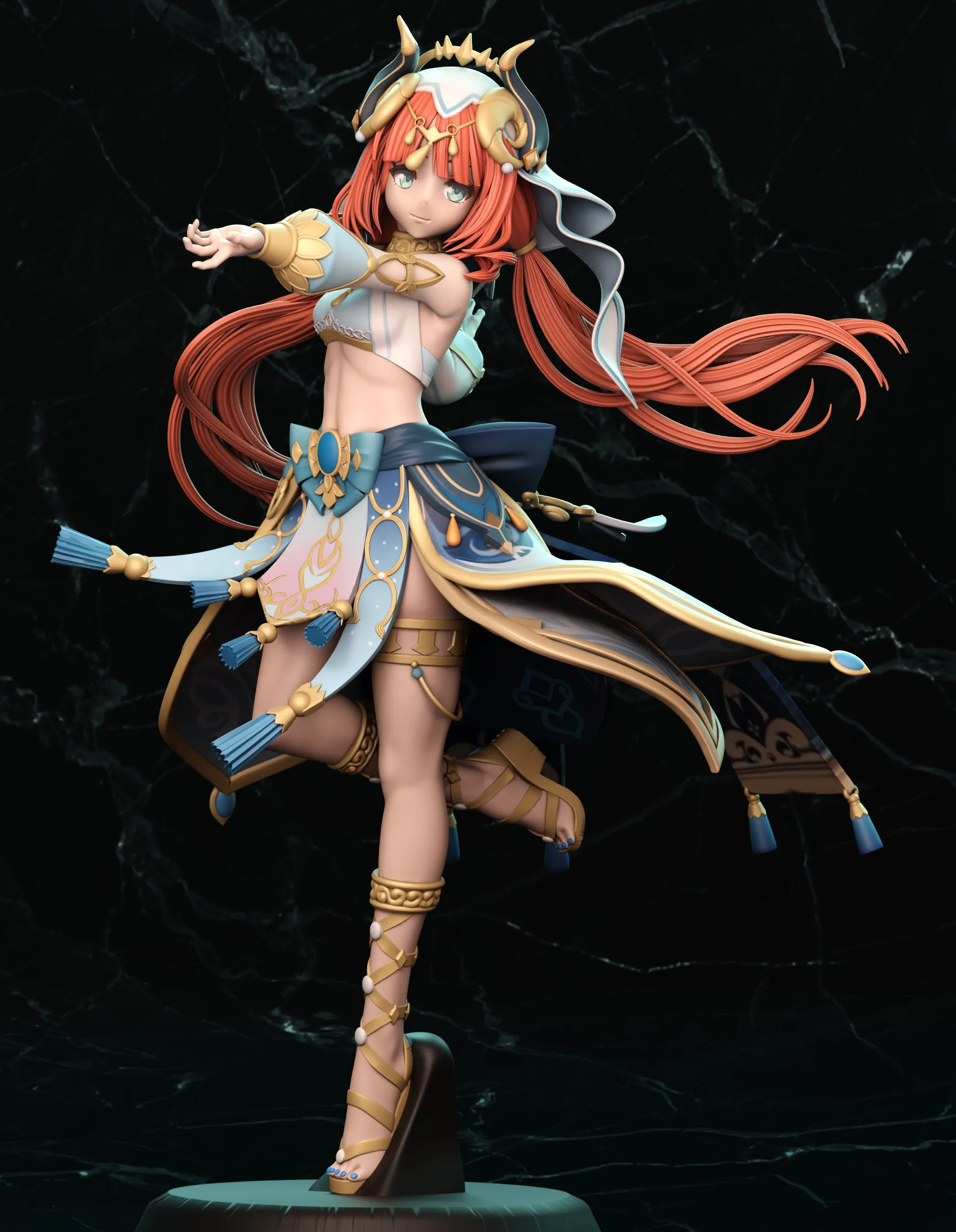Nilou GI 3D Printed Miniature