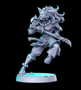 Oni Samurai Lost Oni Warriors RPG 3D Printed Miniature