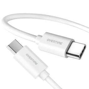 Overtime USB Type C Cable | 6ft USB C to USB C Charging Cord for iPadPro 11”, iPadPro 12.9” and Android Devices