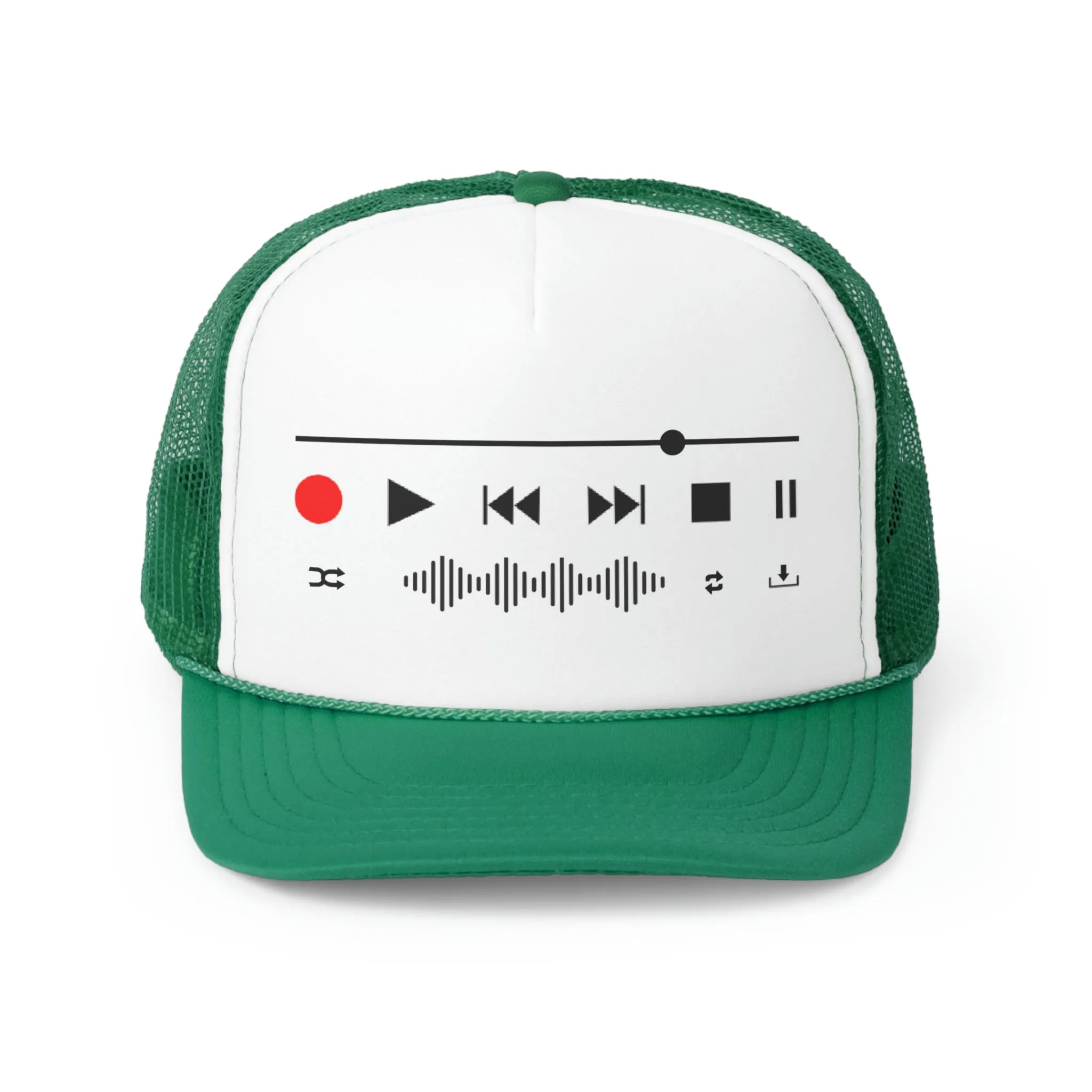 Play Record Rewind Fast Forward Audio Transport Audio Engineer Trucker Cap
