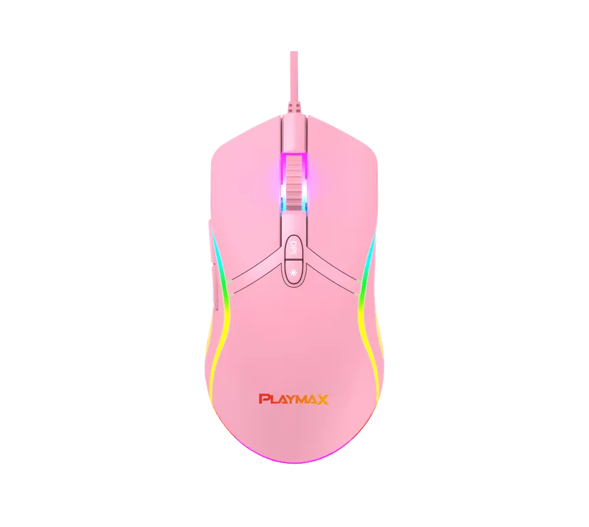 Playmax Pink Taboo RGB Mouse