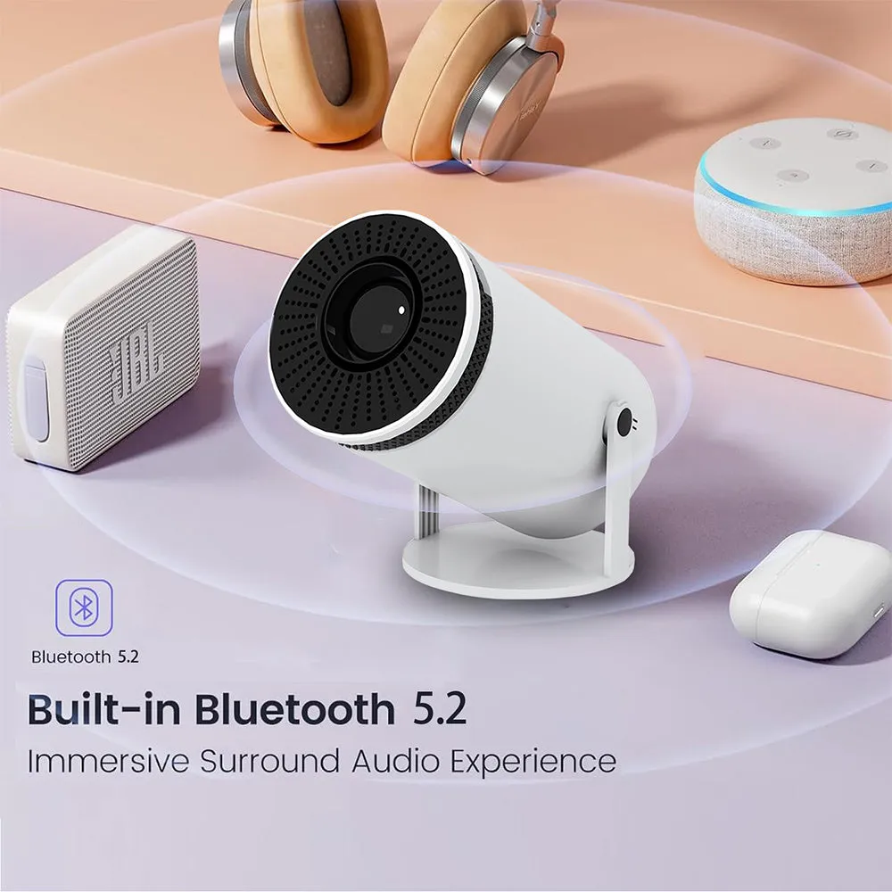 Portable Mini 4K HD Bluetooth Projector