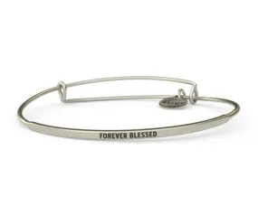 Posy - Forever Blessed Bangle - Antique Silver Finish by &Livy