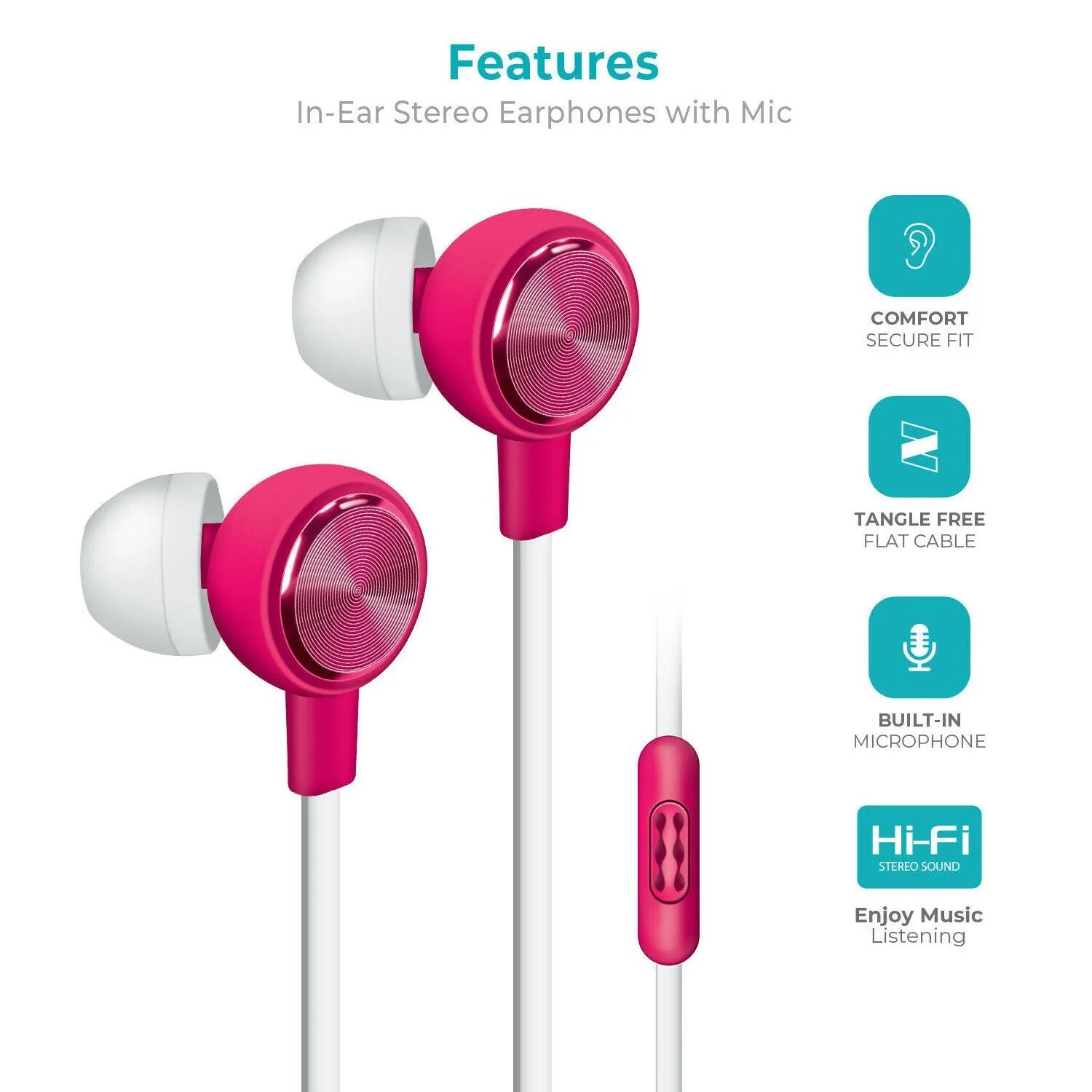 Prizma P4  Earbuds with Mic