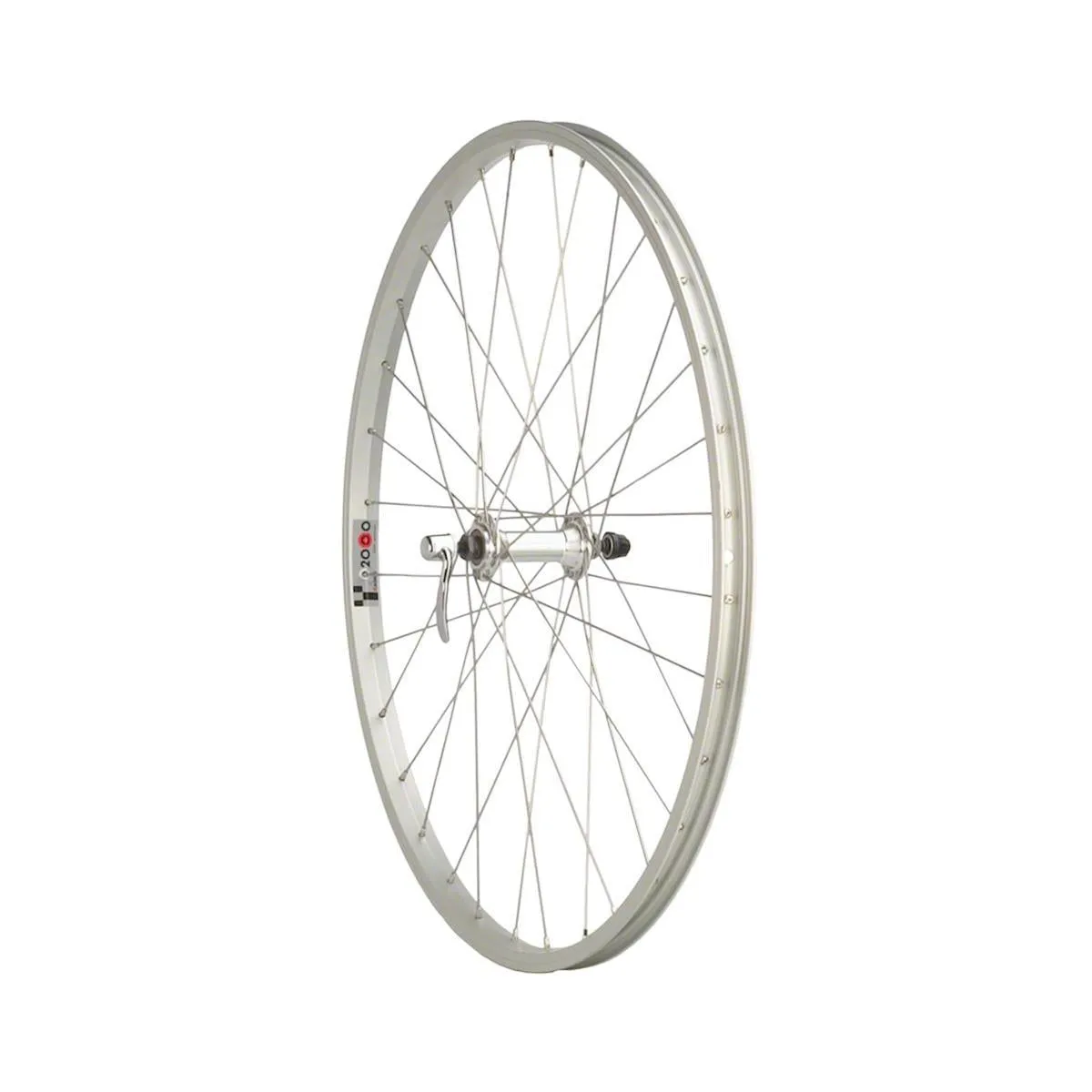 Quality Wheels VALUE SINGLE WALL SERIES 26 Front Wheel QR-100mm Silver