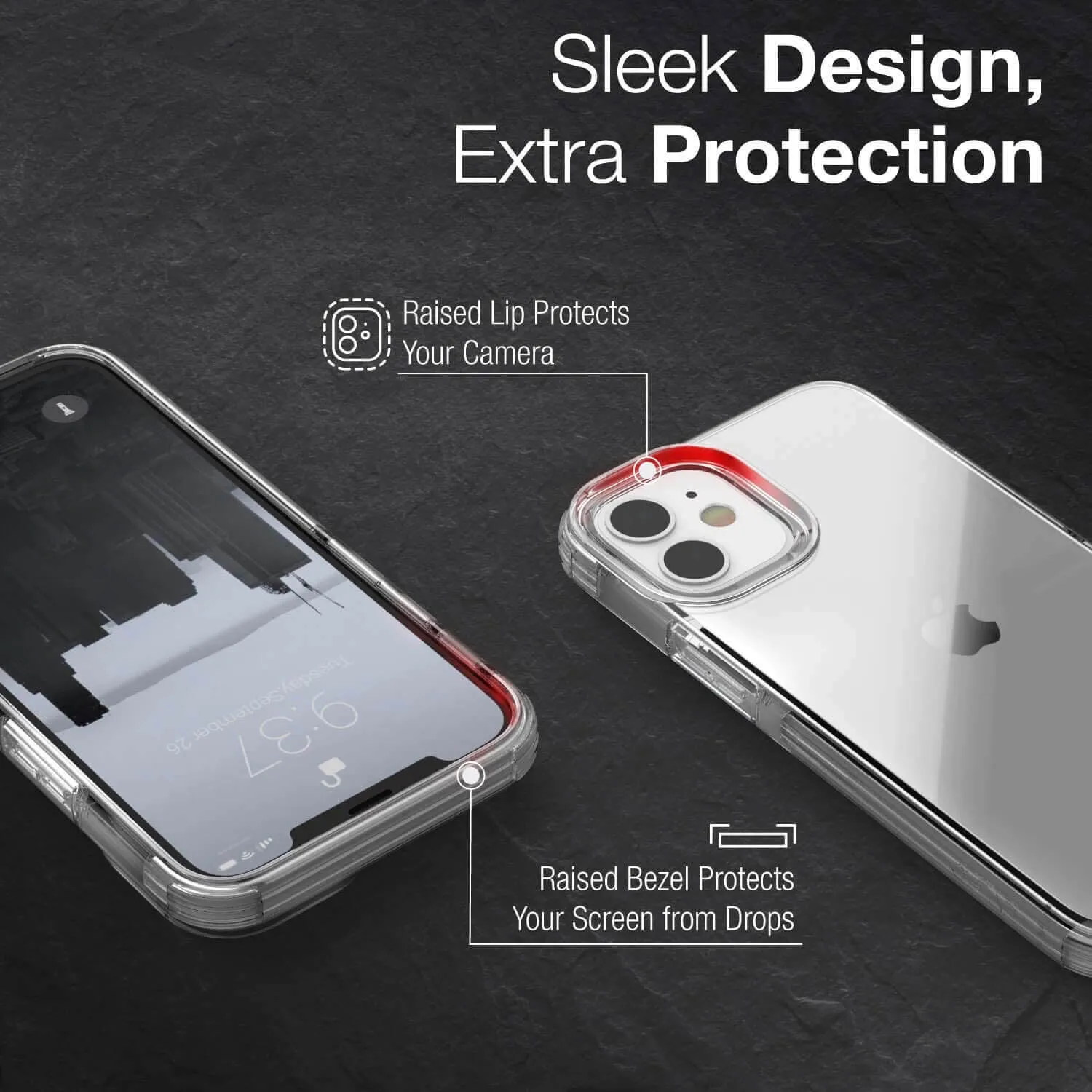 Raptic iPhone 12 mini Case Clear