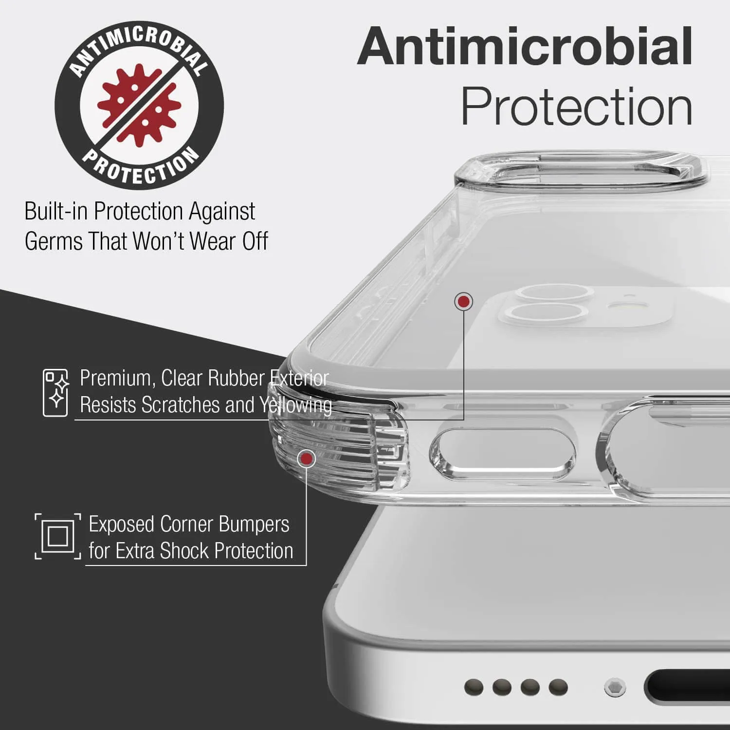 Raptic iPhone 12 mini Case Clear
