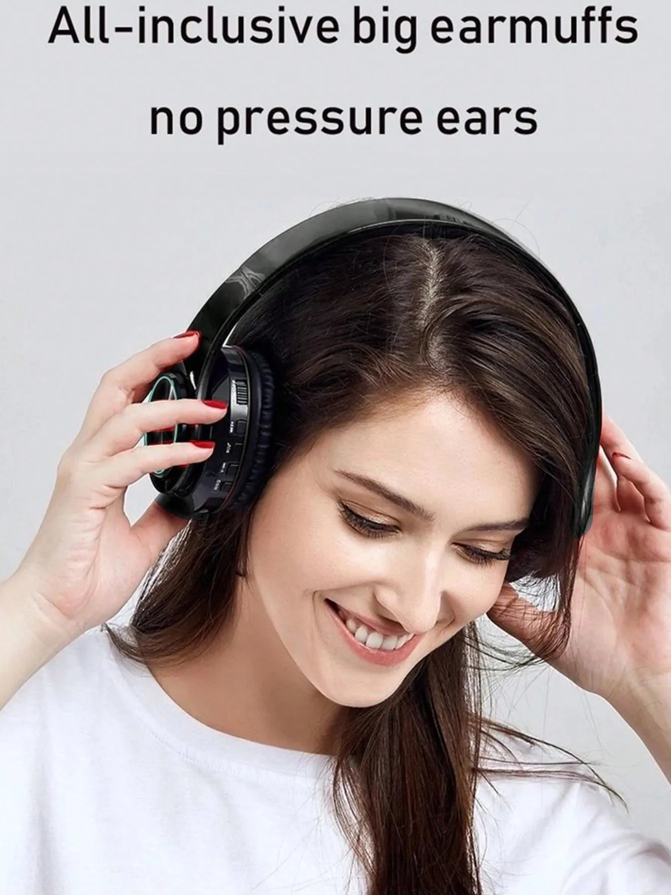RGB Colorful LED Lights Headphones Over Ear