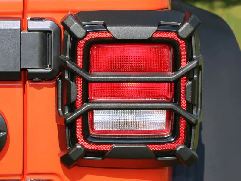 RUGGED RIDGE Elite Tail Light Guards in Textured Black for 18-up Jeep Wrangler JL & JL Unlimited (BLOW OUT)
