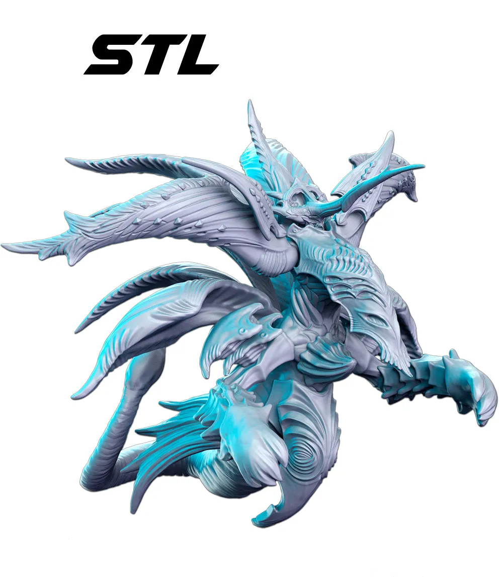 Sapphire Weapon - JRPG Series 3D Printed Miniature