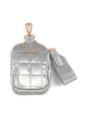 Shiraleah Logan Clip-On Pouch, Silver