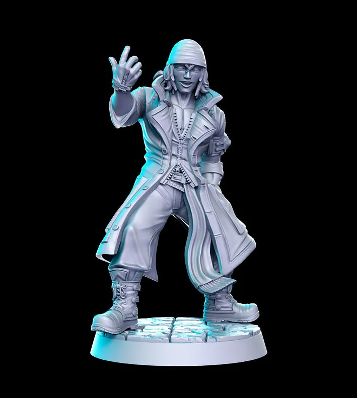 Snow Villiers Classic JRPG 3D Printed Miniature