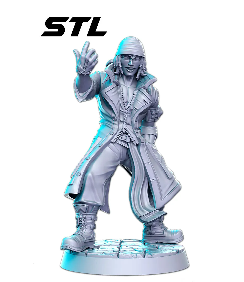 Snow Villiers Classic JRPG 3D Printed Miniature