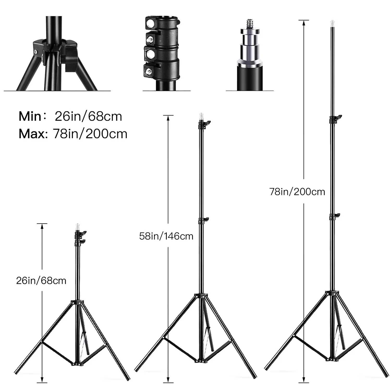 Studio Photography Lighting Set with 85W 2800K-5700K LED Light