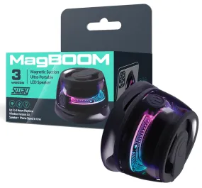 SWAY Premium Audio MagBOOM Magnetic Suction Portable Speaker   Phone Stand (On Sale!)