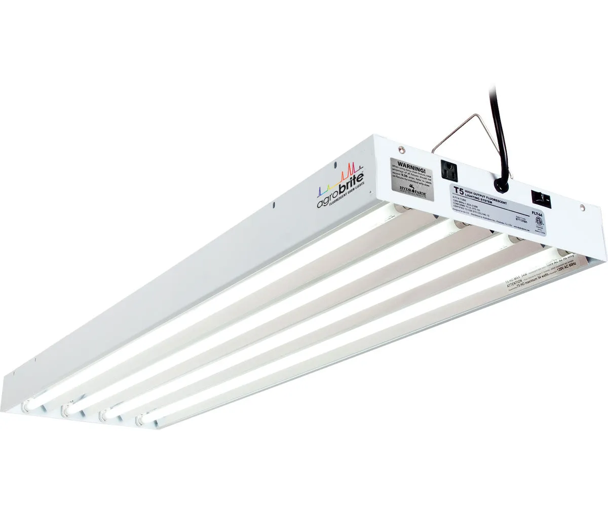 T5 4Ft 4 Tube Fixture w/Bulbs