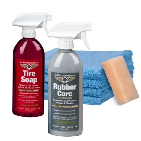 Tire Care Kit - Tire & Wheels Auto, Aircraft, RV Detailing Care Kit
